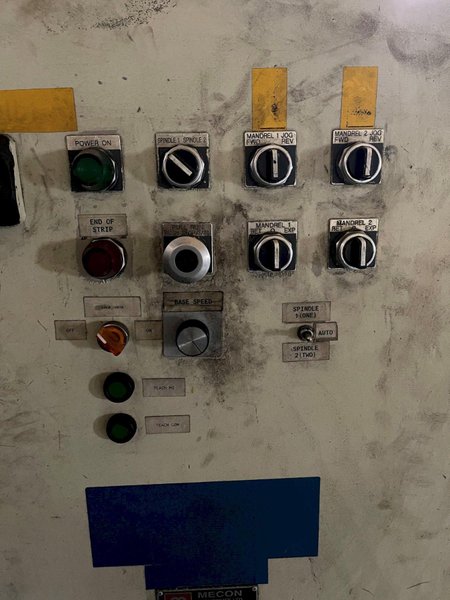 6,000 lbs. Mecon Used Double End Motorized Coil Reel For Sale, Model# D60M24H