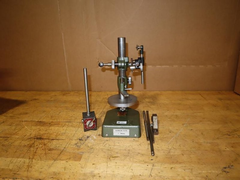 Mitutoyo Dial Gage Tester - 170-101 &amp; Enco Magnetic Indicator Base- Auction Item