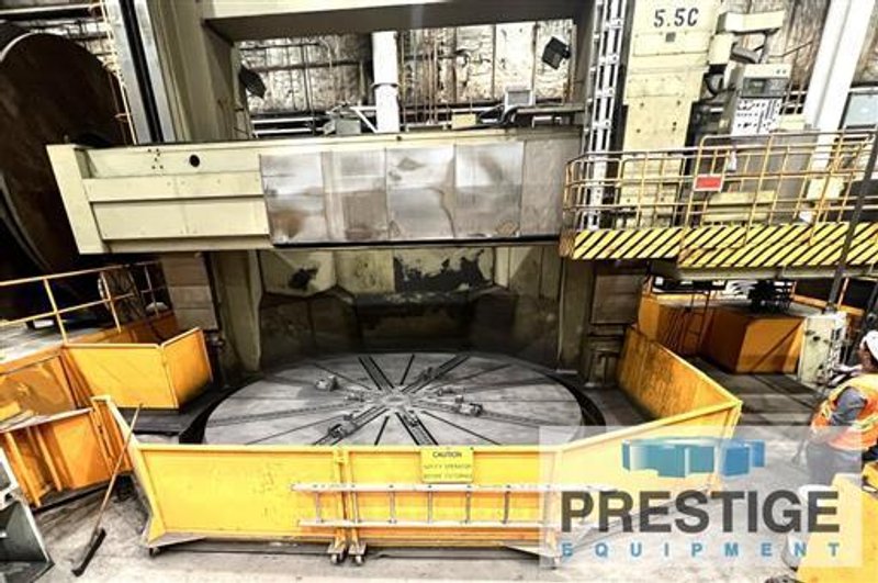 216&quot; O-M Ltd. TMD 55/60 Vertical Boring Mill