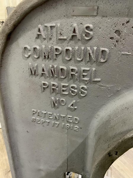 12 TON ATLAS NO. 4 ARBOR PRESS: STOCK #81388