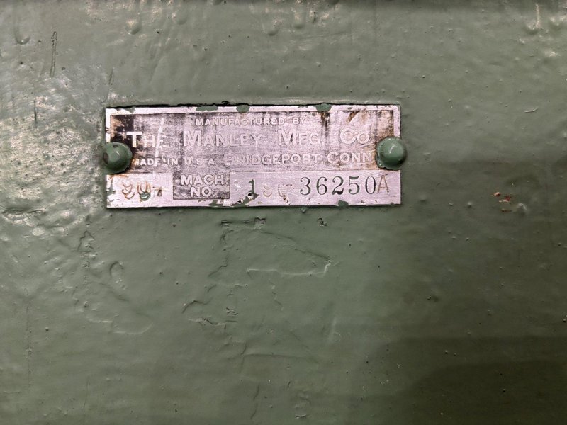 60 TON BRIDGEPORT MANELY H-FRAME HYDRAULIC POWERED SHOP PRESS: STOCK #23116