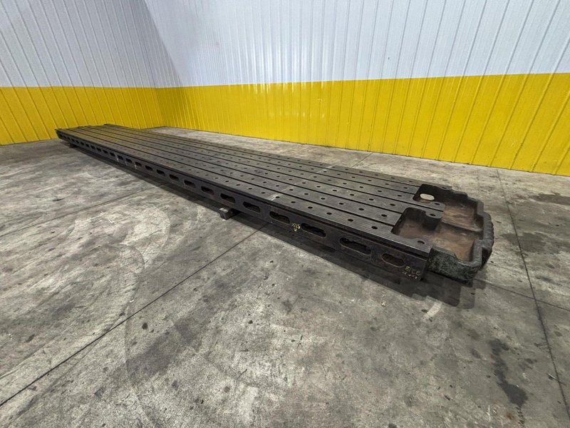 24&#039; X 4&#039; HEAVY DUTY T-SLOTTED PLANER MILL TABLE / FLOOR PLATE: STOCK #23014
