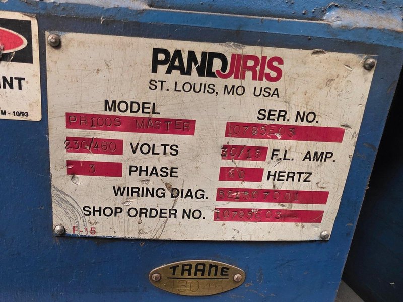 PANDJIRIS MODEL #PR100 POWERED TANK TURNING ROLLS: YOBRO #24351