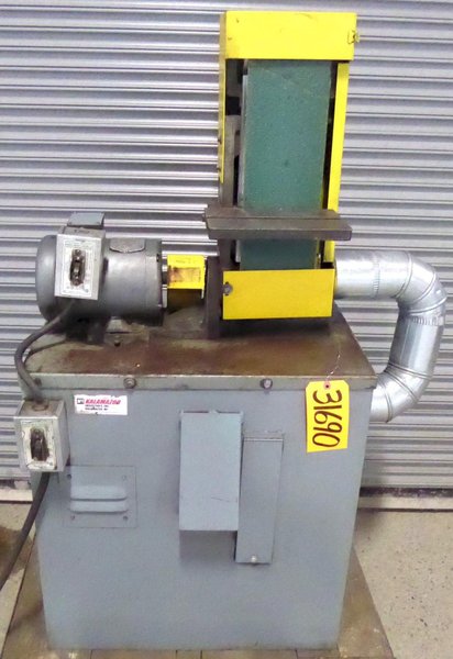 6" Kalamazoo Belt Sander S6MV, 6" x 10" Tbl., 3 HP, Dust Collector, Nice
