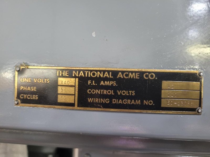Acme Gridley Model RA-8 3/4&quot; Multiple Spindle Automatic Screw Machine, Logan Clutches, Electric Air P/O, Backworking, Complete Rebuilt-2020-As NEW.