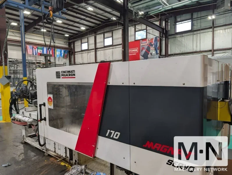 170 TON 15.8 OZ CINCINNATI MILACRON MAGNA T SERVO 170 INJECTION MOLDING MFG 2014