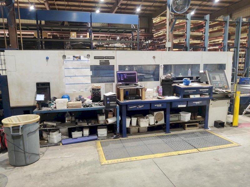 6,000 WATT TRUMPF TRULASER 8000 WITH TRUFLOW 6KW RESONATOR. STOCK # 0690524