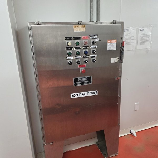 Accutec Bottling Line, 2019 – with 10-Head Filler, Capper, Cooling Tunnel, Labeler, Neck Bander, Induction Sealer, Wolf Bagger