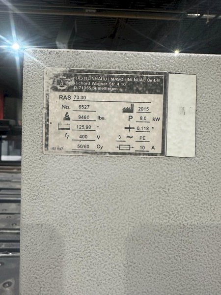 2015 RAS Flexibend 73.30 Sheet Metal Bending/Folding Machine