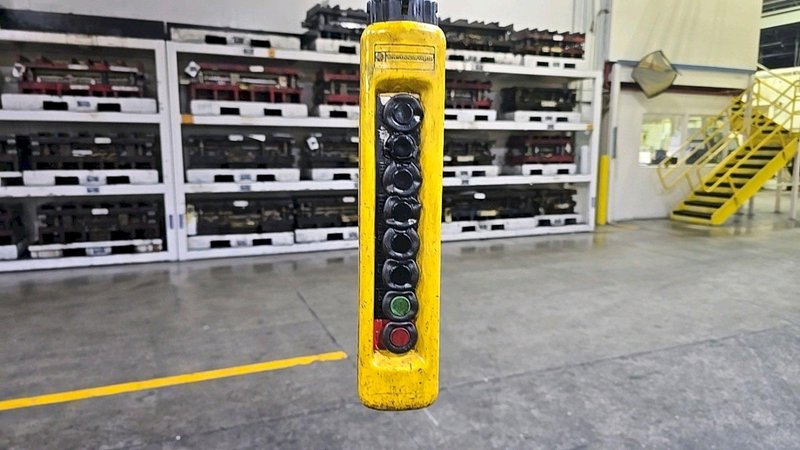 3 TON X 35' CRANEMANN SINGLE GIRDER OVERHEAD BRIDGE CRANE W/ KONECRANES ELECTRIC HOIST: STOCK #23443