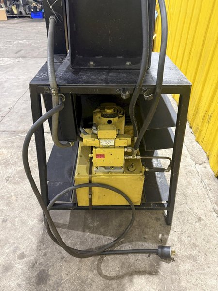 1.25" PARKER SUPER-KRIMP HYDRAULIC HOSE CRIMPER &amp; CRIMP DIES, WITH ENERPAC HYDRAULIC UNIT: YOBRO #25556
