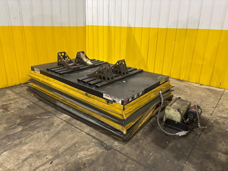 24,000 LBS X 7’ X 4’ AUTOQUIP HYDRAULIC LIFT TABLE: YOBRO #24356