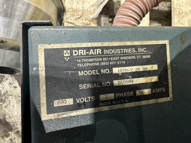 100 LB DRI-AIR INDUSTRIES MODEL #RH100 DRYER HOPPER: STOCK #20100