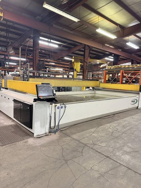 Techni Intec 1020-G2-11 CNC Water Jet, 2023 – 66,000PSI, 20′ x 10′ Table, 5 Axis Cutting Head