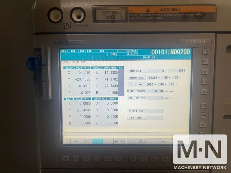 DMG MORI NHX-5000 CNC 4-Axis Horizontal Machining Center, 2013