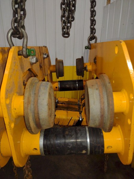 10 TON HARRINGTON MODEL #SHB100 CHAIN HOIST &amp; TROLLY: YOBRO #25079