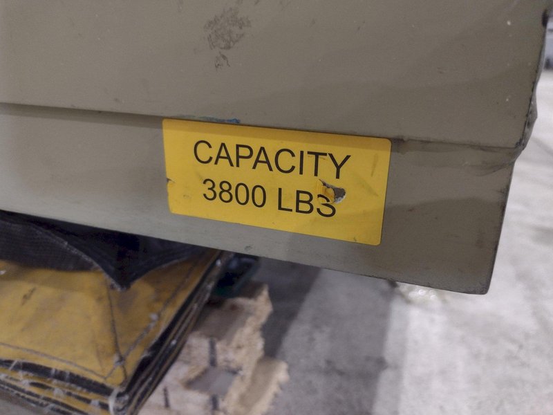 3800 LB X 57" X 42" SOUTHWORTH MODEL #LS4-36 ROLLER TOP HYDRAULIC LIFT TABLE: STOCK #20881