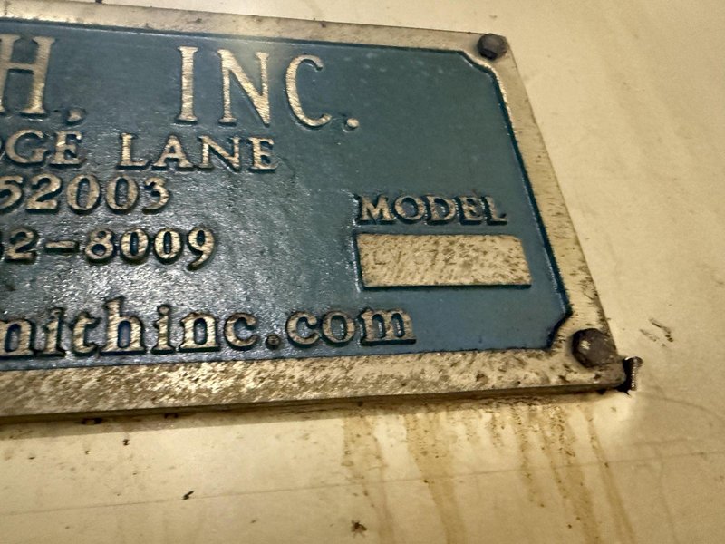 650 GPM D.E. SMITH MODEL #LVR-8725 VACUUM FILTER SYSTEM FOR GRINDING OPERATIONS, NEW 2013: YOBRO #24306