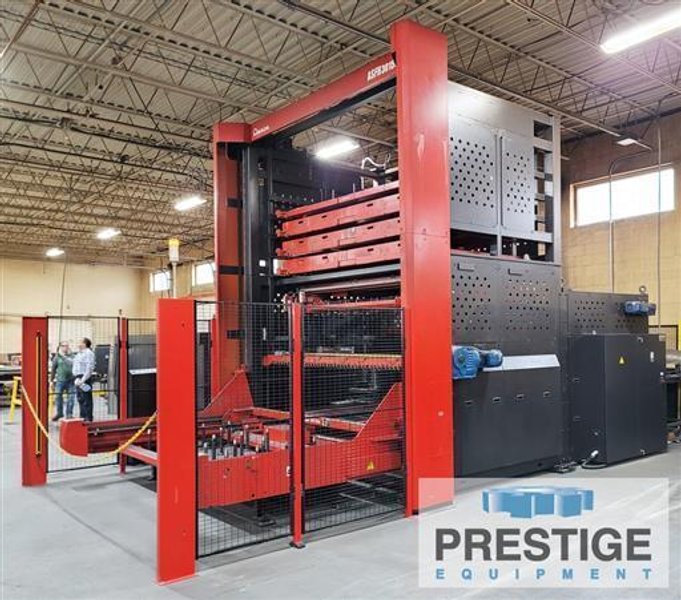 Amada LCG3015AJ 4KW Fiber Laser with ASFH Compact Load Unload &amp; Tower Storage System