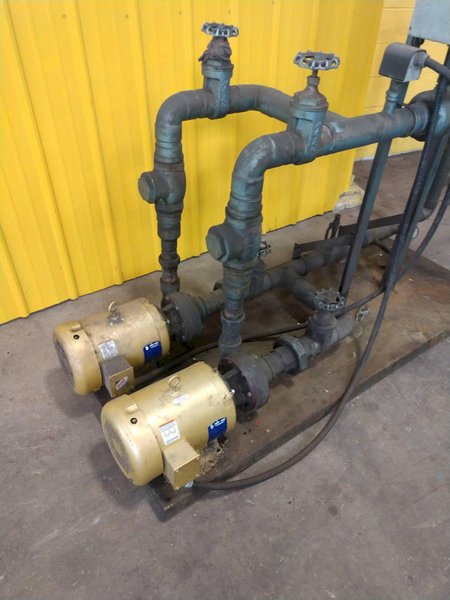 (2) 10 HP GENERAL AIR PRODUCTS BLOWER MODEL #FPSED44 TWIN MOTOR PUMP: STOCK #13546
