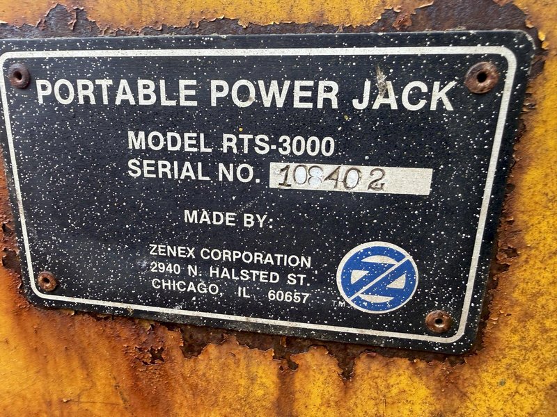 (4)  ZENEX CORPORATION MODEL RTS-3000 PORTABLE ELECTRIC POWER VEHICLE LIFT JACKS: STOCK #17222