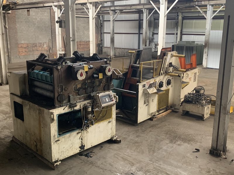 SESCO Coil Cradle Straightener Feeder Coil Feed Line 30,000 Lbs.