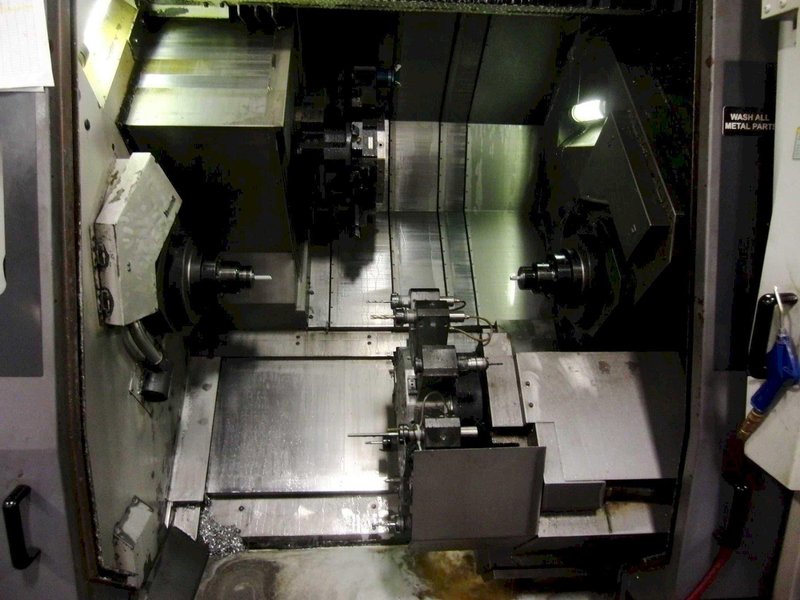 Mori Seiki ZT 2500Y CNC Lathe, 2002 – Twin Turret, Sub Spindle, Chip Conveyor