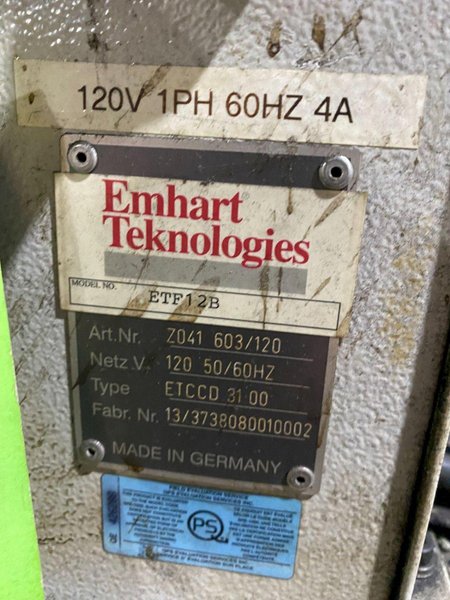 EMHART ETF12B Stud Welder PARTS ONLY