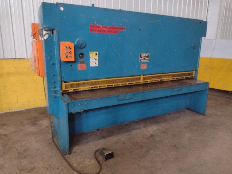 10' x 1/4" HTC MODEL 250-10A HYDRAULIC SHEAR: STOCK #19778