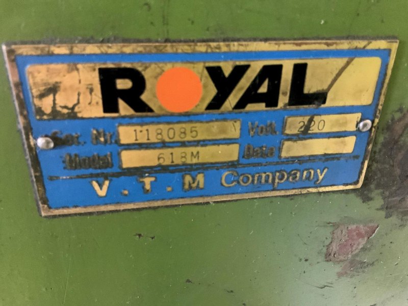 6" X 18" ROYAL MODEL 618M HORIZONAL SURFACE GRINDER: STOCK #81223
