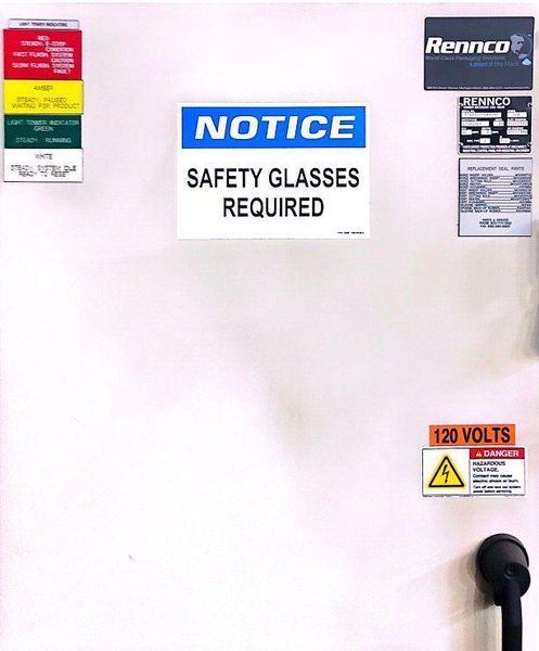 Rennco Semi-Automatic Vertical L-Bar Sealer Model 301, 2010