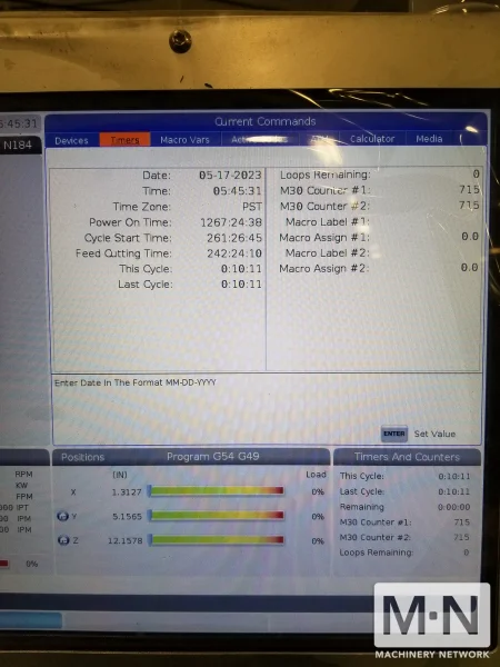 HAAS Mini Mill 2 CNC Vertical Machining Center, 2019 - LOW HOURS