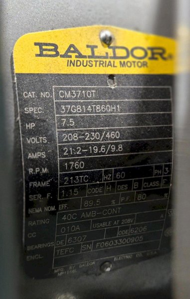 UNKNOWN BRAND HYDRAULIC POWER UNIT 230/460V 7.5 HP 1760 RPM USED