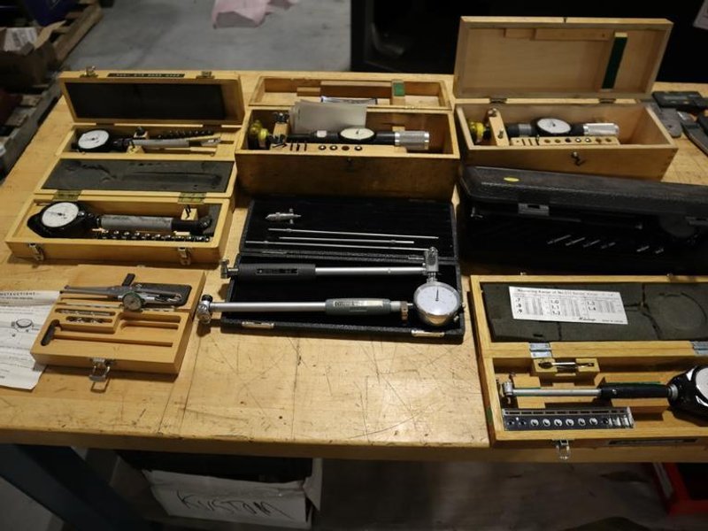 Bore Gages: Mitutoyo, Scherr-Tumico and Standard, with(1) Indi-Cal Bore and Groove Gage- Auction Item