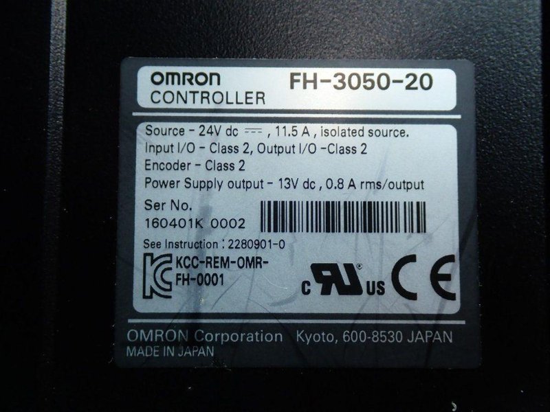 OMRON FH-SERIES CAMERA CONTROLLER UNIT  -  FH-3050-20