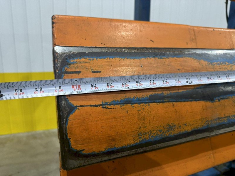 12,000 LB X 72" ROWE MODEL #12060-DSV POWERED COIL REEL / UNCOILER WITH HOLD DOWN ARM: STOCK 20234