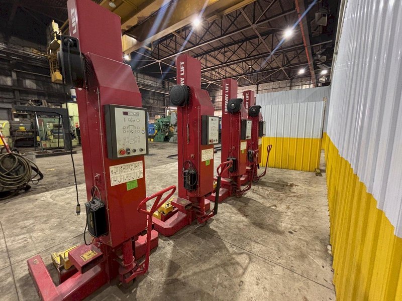 (4) 18,000 LBS ROTARY LIFT MODEL #MCH418U100 WIRELESS BATTERY VEHICLE COLUMN JACK LIFTS: STOCK #23488