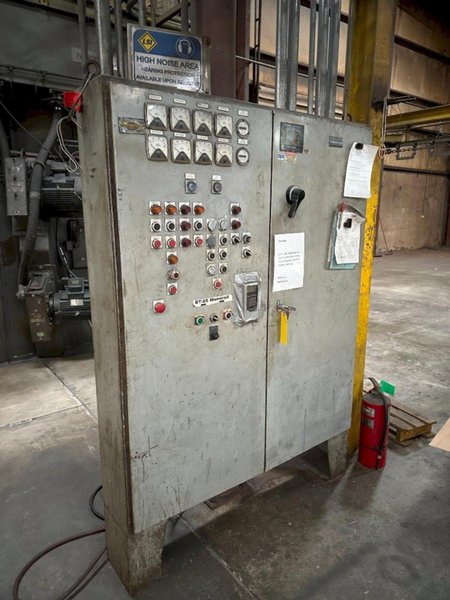 8 WHEEL PANGBORN PASS THROUGH STRUCTURAL SHOT BLAST MACHINE: YOBRO #24717