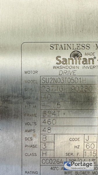 Processtec Inc. 104.27 NG Sanitary Screw Pump  | 40Hp Wash-down Pump Cart Assembly  |  w/AB Touchscreen Controls