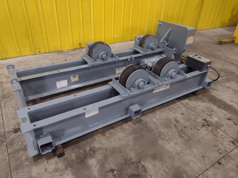 20,000 LB (10 TON) ARONSON MODEL #WRD1 POWERED TANK TURNING ROLLS, DRIVE &amp; IDLER: STOCK #23508
