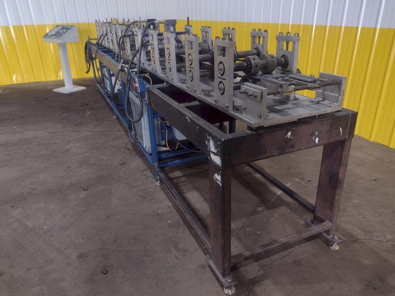12 STAND X 10&quot; KNUDSON MODEL #KS-2468 STUD &amp; TRACK FRAMING ROLLFORMER, WITH AMS CONTROLS: STOCK #18942