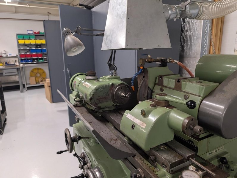 H. Tschudin HTG-400 OD Cylindrical Grinder, 1980 –  CBN Wheel, Coolant Tank