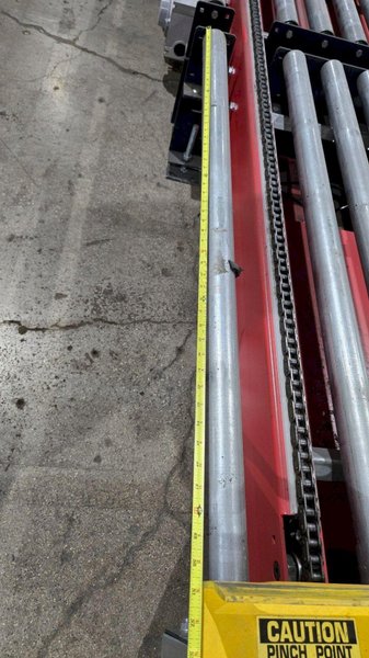 INDUSTRIAL KINETICS Powered Roller Conveyor Transfer System USED