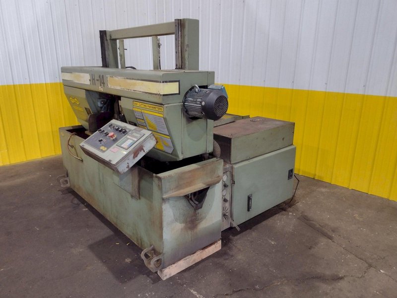 14" x 14" HYD-MECH MODEL #H-14 AUTOMATIC HORIZONTAL BAND SAW: STOCK #19513