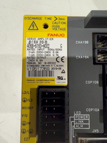 FANUC A06B-6160-H002 SERVO AMPLIFIER NEW