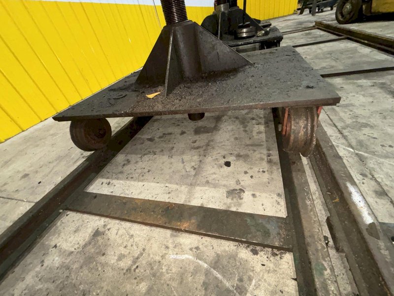 12&quot; HOLLOW SPINDLE DRILCO ROTARY PIPE WELDING POSITIONER W/ MOBILE PIPE STANDS: STOCK #21898