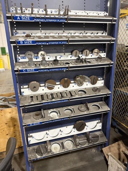 LVD STRIPPIT 30 TON TURRET PUNCH MODEL V30-1525, NEW 2011, 60" X 98.4" CAPACITY, FANUC 18i-PB CONTROL, TOOLING, SPARE PARTS , AND LASER LIGHT CURTAINS INCLUDED