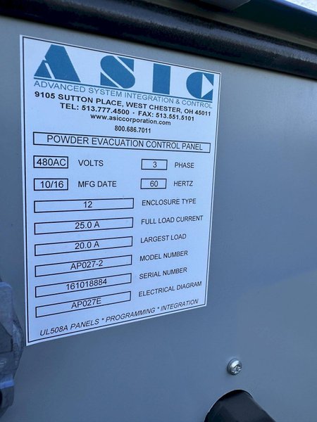 AIR PRO 2-HMI POWDER EVACUATION CABINET: STOCK #78150