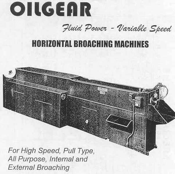 25-Ton x 120&quot; Stroke Oilgear Model XL-50Bx120 Horizontal Broaching Machine