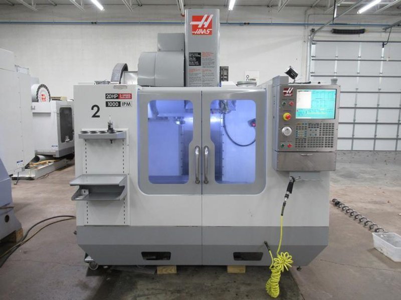 Haas VF-2 CNC Vertical Machining Center, Probing, 2-Speed Gear Box, 24 ATC, 4th Axis Drive, High speed Machining